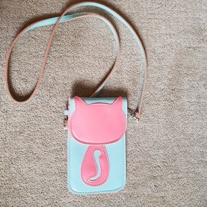 Adorable kitty crossbody purse